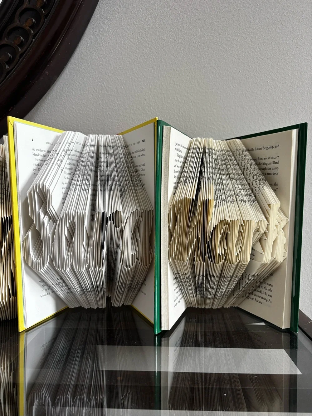 Custom Designed Hand-Folded Book Art - Anniversary - Birthday - Wedding Gifts